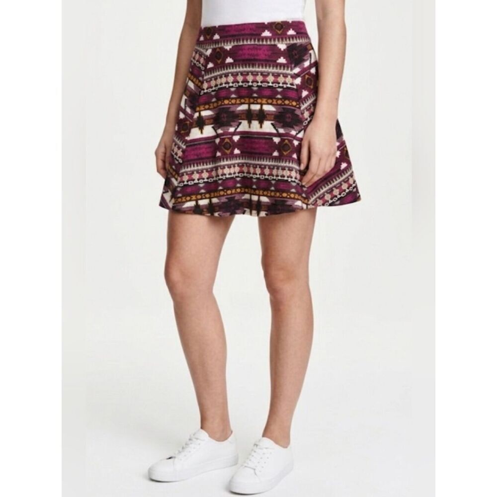 Divided Skirt Size 10 Aztec/Navajo theme print